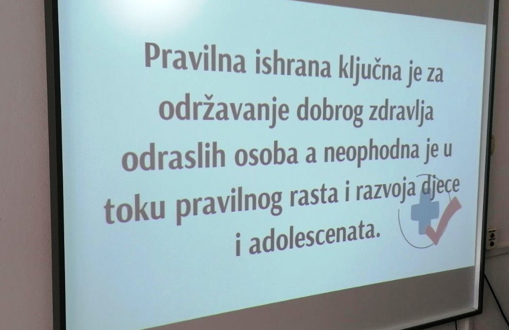 Предавање на тему „Здрава прехрана код дјеце и адолесцената“